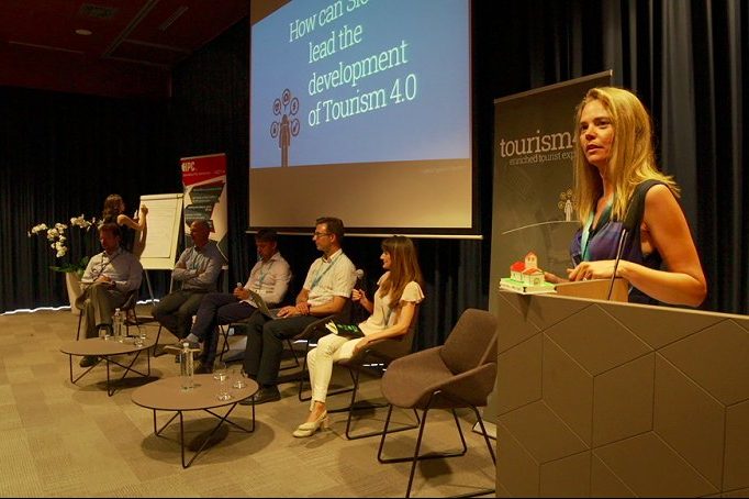 Urška Starc-Peceny speaking