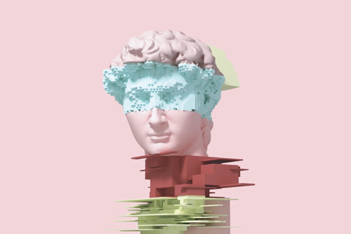 Digital statue of David