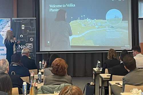 Urška Starc Peceny presenting the Tourism 4.0 innitiative