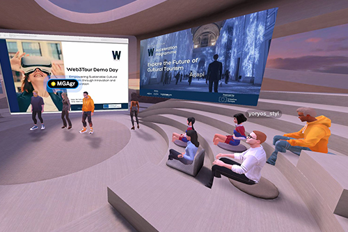 Demo day event taking place in the metaverse