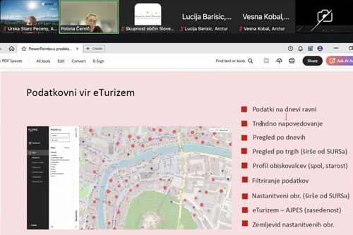 Smart tourism management Zoom meeting screenshot